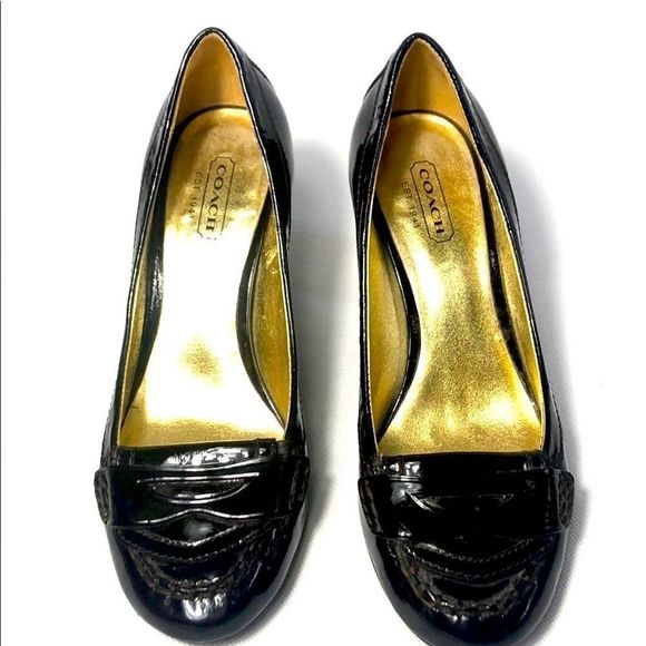 Coach Chocolate Brown Heels - Picture 3 of 16